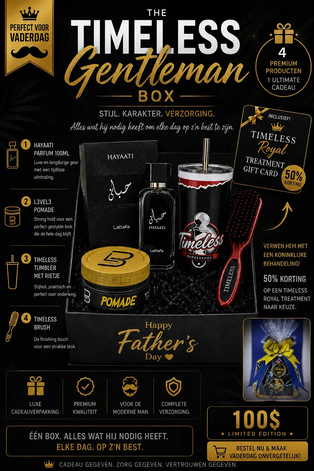 THE TIMELESS GENTLEMAN GIFT BOX (FATHERSDAY EDITION)